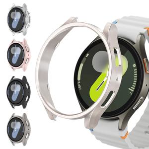 삼성 갤럭시 워치7 케이스 40mm 44mm 액세서리 프레임 보호 하드 범퍼 쉘 갤럭시 워치7 스마트워치 커버 PC 커버