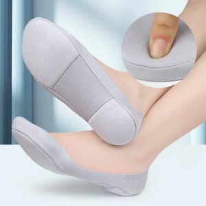 여성 미끄럼 방지 로우 탑 양말 신발 패드 발용 안창 보이지 않는 얕은 보트 양말 부드러운 스폰지 충격 흡수 압력 컷