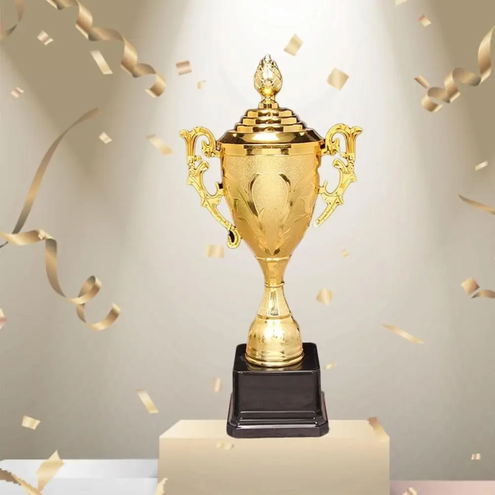 어린이 골드 트로피 상 학교 보상 공급 경쟁 축구 우승자 상 트로피 장난감 플라스틱 모델 작은 상금 컵