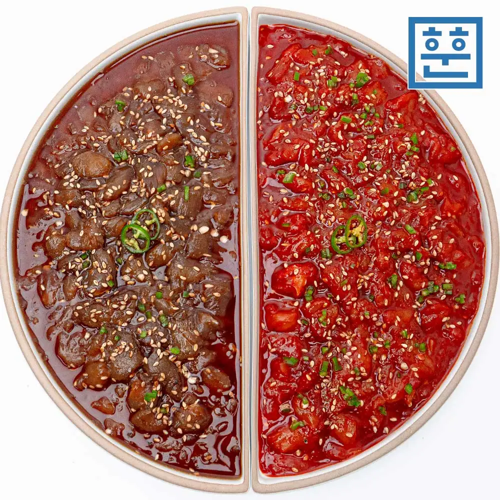 [훈훈수산] 순살게장 간장게장 양념게장 꽃게살 무침. 3가지 맛 간장맛, 양념맛, 매운양념맛 E