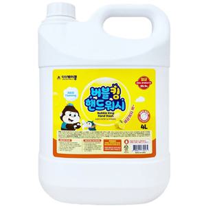 닥터케이콩 버블킹 핸드워시 레몬향 4L x 1개, 대용량 업소 리필