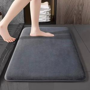 흡수성 바닥 매트 미끄럼 방지 목욕 매트 미끄럼 방지 산호 벨벳 욕실 바닥 매트 문 매트 홈 인테리어