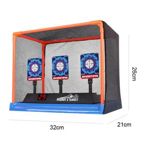 Nerf Guns 용 대상 자동 재설정 전기 슈팅 대상 액세서리 어린이 사운드 라이트 슈팅 게임 완구 고정밀 득점
