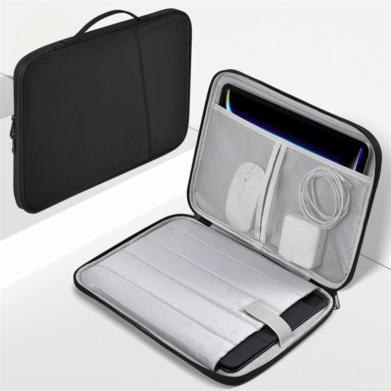 방수 충격 방지 핸들 가방 노트북 슬리브 케이스 Macbook Air 11 12 13 13.6 인치 M4 M3 M2 칩 Mac Book 커버 액세서리
