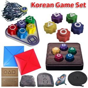 한국 민속 게임 세트, 한국 전통 놀이 보드 게임, 제비채, 성기, 비석, 빠엥-y DDAKJI