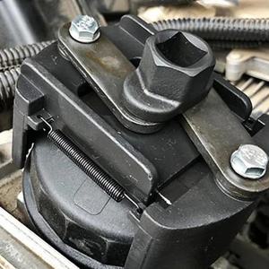 조정 가능한 2 턱 오일 필터 렌치 필터, 60-80mm 필터 렌치 리무버, 스틸 연료 캐스트 2 클로 분해 도구