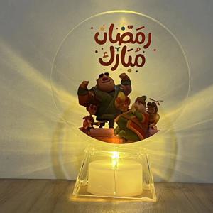 Eid Mubarak 미니 LED 캔들 야간 조명, 배터리 구동 무슬림 라마단 축제 램프, 홈 침실 웨딩 파티 장식