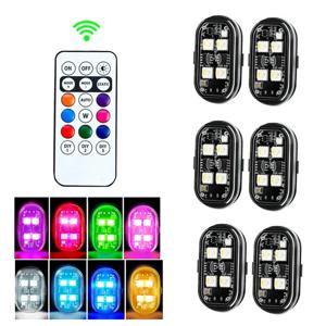 RGB Led 자동차 스트로브 조명 오토바이 LED 플래시 위치 무선 조명 항공기 비행기 헬리콥터 경고등 액세서리