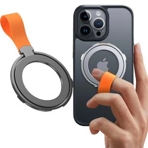 iPhone 12 13 14 15 시리즈와 호환되는 자기 휴대폰 링 홀더 MagSafe 탈착식 휴대폰 그립 킥스탠드