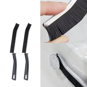 2pcs 화장실 청소 브러시 ​​단단한 강모 욕실 청소 브러시 ​​갭 가정용 화장실 청소 도구 욕실 용품