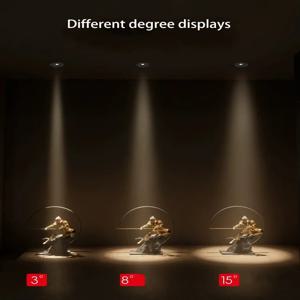 울트라 얇은 작은 빔 각도 Led 스포트라이트 스포트 라이트 임베디드 3W 5W 7W 3 8 15도 천장 Foco 홈 그림 미술관