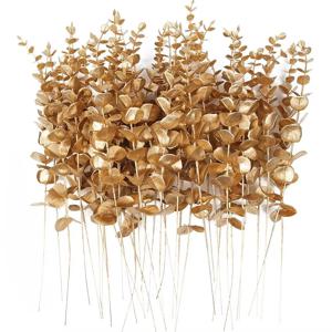10pcs 유칼립투스 줄기 인공 유칼립투스 잎 홈 꽃 꽃다발 센터 피스 웨딩 장식 크리스마스 장식