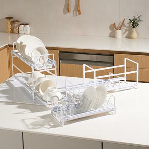 철제 슬라이딩 접시 그릇 정리대 대(45cm)
