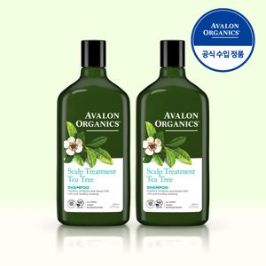 [여름필수] 유기농 티트리 샴푸 325ml x 2개 비듬 두피 트러블 가려움 해결