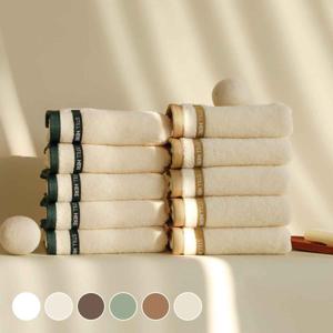 스틸히어 고중량 40수 호텔수건 200g 국내산 순면 프리미엄 타올 10P/5P/4P(선물용 파우치 포함)/2P 4컬러