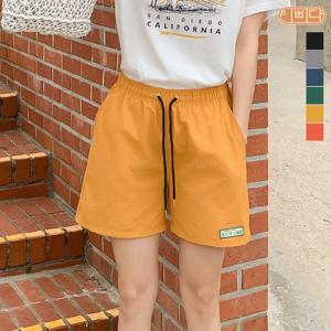 벨라도나 여름 여성 컬러스타일 나일론100% 경량 속건 4부 숏팬츠 반바지 6컬러 비치 수영 IBBD25317P