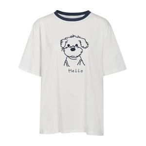 [JJ지고트]강아지 프린트  반팔티셔츠GR5N0TS521