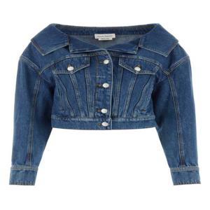 [해외직구] 23FW 알렉산더 맥퀸 데님 자켓 752781QMACG 4164 BLUE