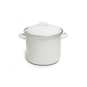 [햇살테이블공구] [클래식화이트] 법랑 화이트 양수냄비 22cm(H)
