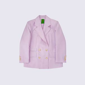 더블 플랩 오버핏 자켓 LAVENDER