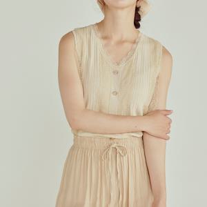 [브리치] 예뻐너 /  1 +1  그레이스 세리사 비스코스 브이넥 니트 나시 (2컬러)
