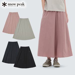 스노우피크  냉감 루트 플레어 롱스커트 S25MWRSK61 피크캠핑
