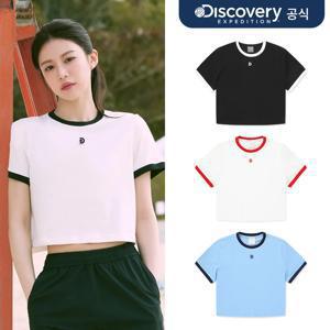 우먼스 크롭 링거 반팔티셔츠 4종 택1   DWRS97043-SET