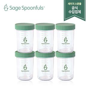 [세이지스푼풀]NEW 유리 240ml 3P 2개 세트/이유식기/이유식준비물