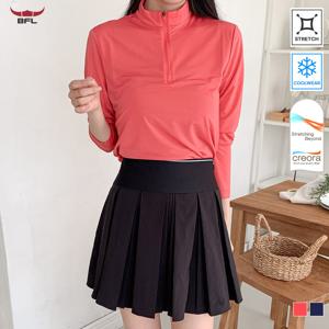 여성 크레오라 고스판 냉감 긴팔 집업티셔츠 등산 트레킹 S25ZTS-506W (90~105)