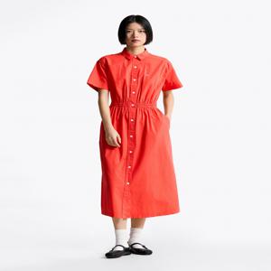 여성 맥시 포플린 셔츠 드레스 원피스 T32F1WOP30TWT2