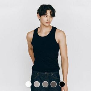 지오다노 남성 여름 립 스판 탱크탑 슬리브리스 민소매 나시 025561/01025561