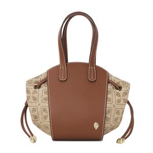 피아프 여성 토트백 BAG51682 JACQUARD LATTE CUOIO