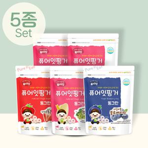 핑거 동그란 아이과자 자일리톨 과일링 5종세트 간식