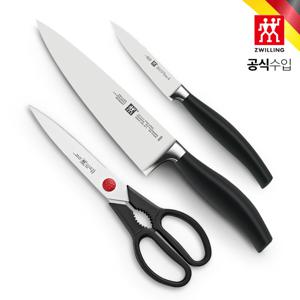 [롯데백화점]파이브스타 주방칼 3P 세트 (유렵형식도+과도+가위) (HK1030430)