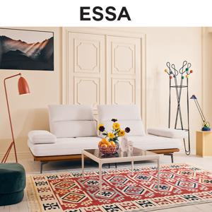 마제티 3인 스윙기능 리브 패브릭 소파