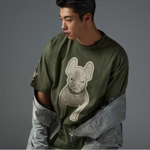 (우도환 착용) 공용 실켓 라독 프린팅 반팔 티셔츠_LW255TS982