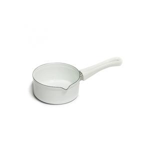 [햇살테이블공구] [클래식화이트] 법랑 화이트 밀크팬 베이비소스팬 14cm