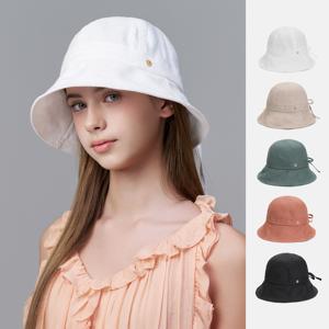 린넨 퍼퓰러 라운드 버킷햇 케디리 (5 colors)