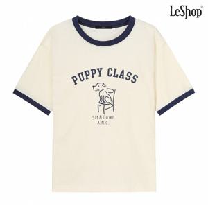 정상가:39,000원 ㅣ 데일리 배색 프린팅 티셔츠 (DP2LW015A)