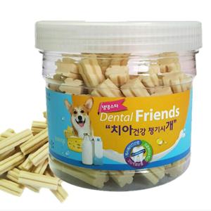강아지 치석제거 소프트 개껌 덴탈껌 밀크치즈 300g