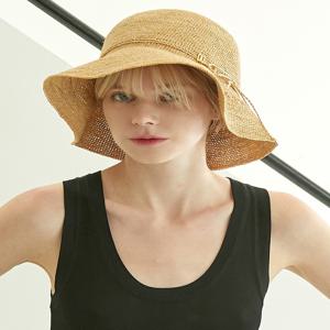 액세서리 [25SS] DBHE5E913W3 [DAKS HAT][Victoria] 빅토리아 네츄럴 브라운 DD장식 라피아 플로