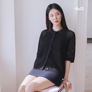 [론칭가69,900원]더엣지 25SS 스팽글 반팔 가디건 1종(+이너)
