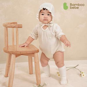 요루거즈 크리미 7부 바디슈트_풀꽃