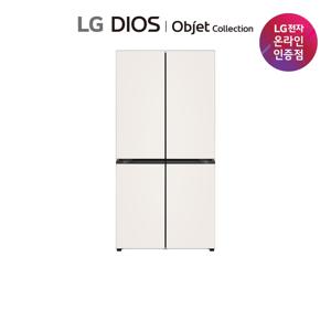 LG 디오스 오브제 글라스 4도어 냉장고 H875GBB012 옵션택1