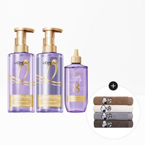 히알루론산 두피 샴푸 440ml+컨디셔닝 헤어팩 440ml+세럼 트리트먼트 200ml 3종+스누피 타올 1장(랜덤)