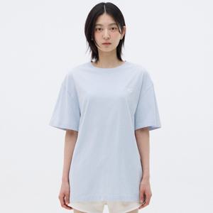 스몰 로고 미네랄 워싱 오버핏 티셔츠 (4colors)