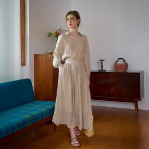 7/3일 예약배송_SR_Lazy wind tencel screen skirt