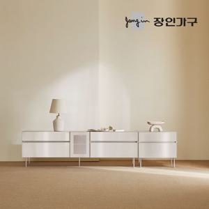 무와 E0등급 하이그로시 2400 높은 거실장 티비다이 세트