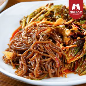 } 여름별미 매콤 쫄깃한 메밀 비빔막국수 10인분(메밀면 10인분+비빔장 10인분)