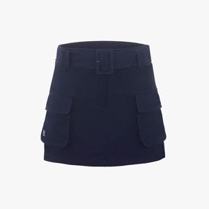 아웃포켓 벨트 세트 스커트 (네이비)